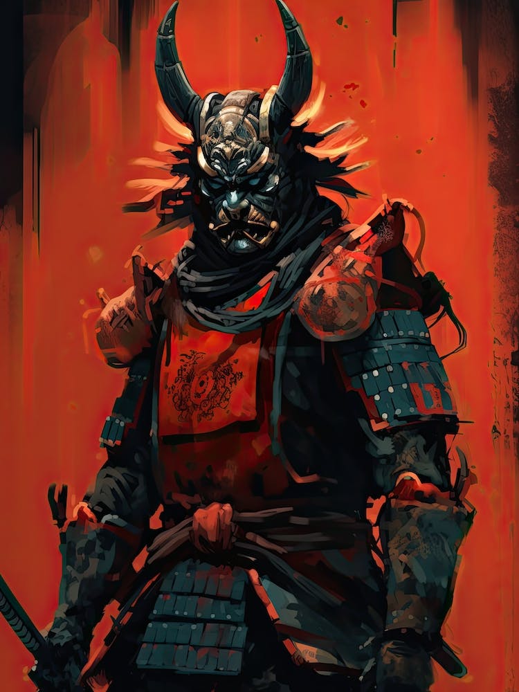 Samurai Rinpa School Style Illustration 7