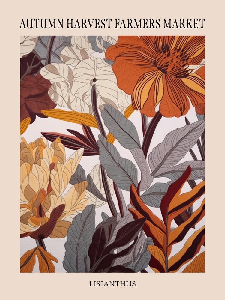 Fall Botanicals Lisianthus 3 Poster