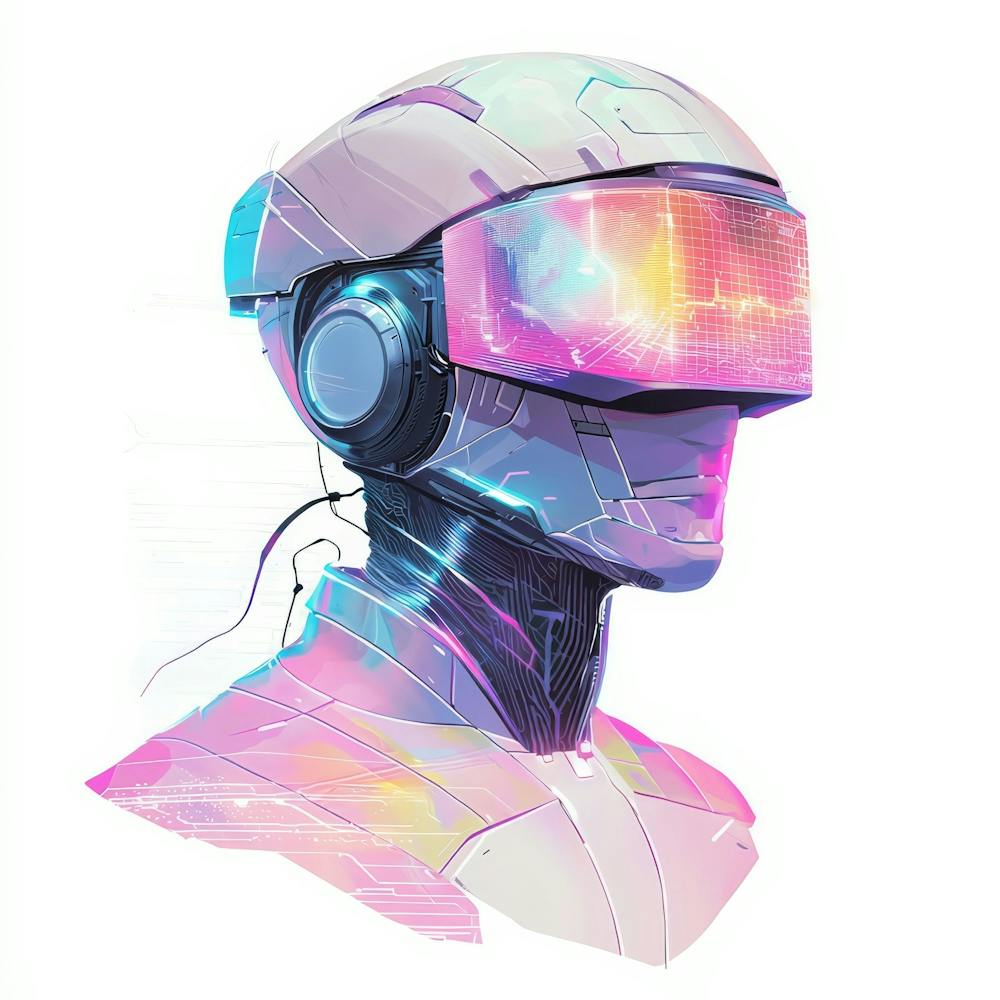 Vr Headset.Generated AI. Wall 4