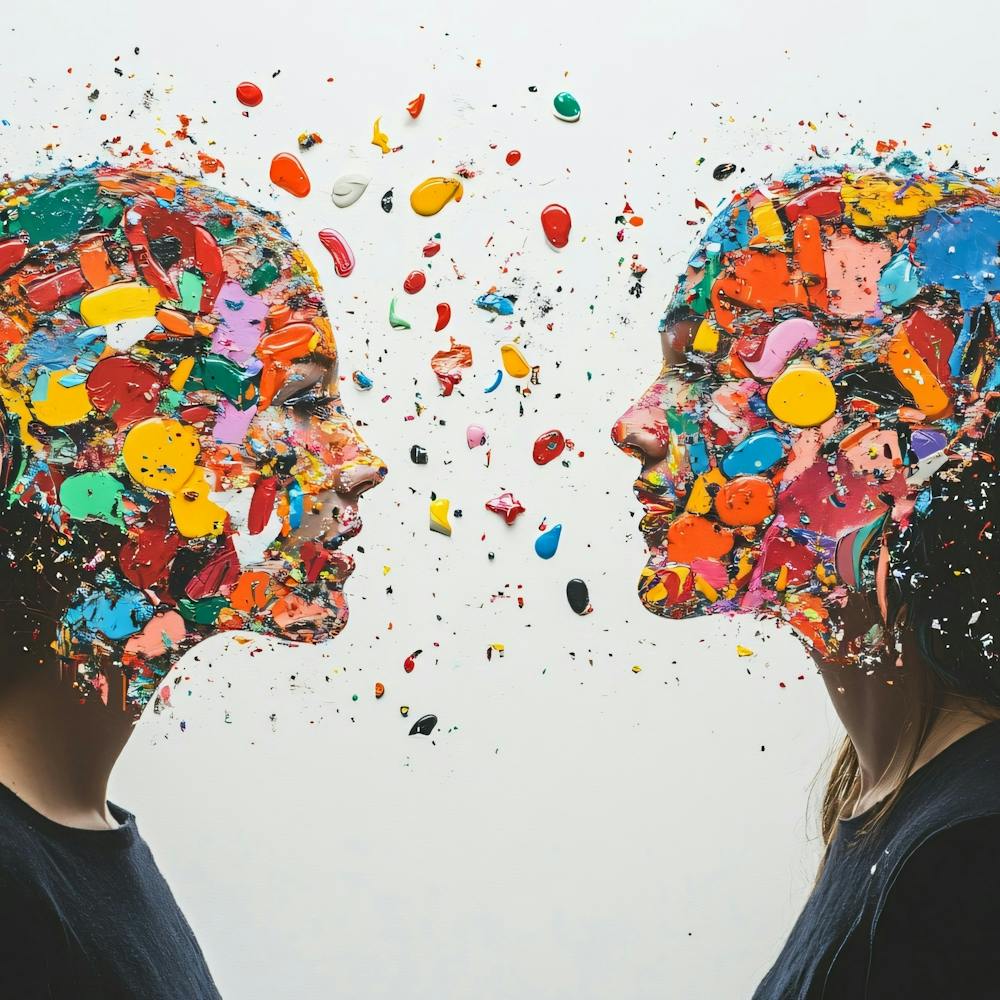 Two Women Face Each Other