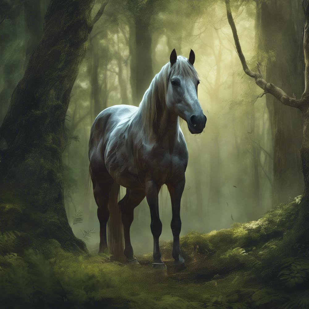 Horse In The Forest