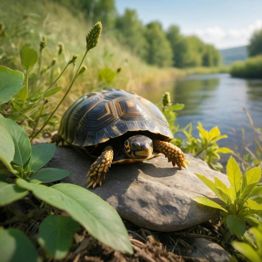 Turtle On A Rock