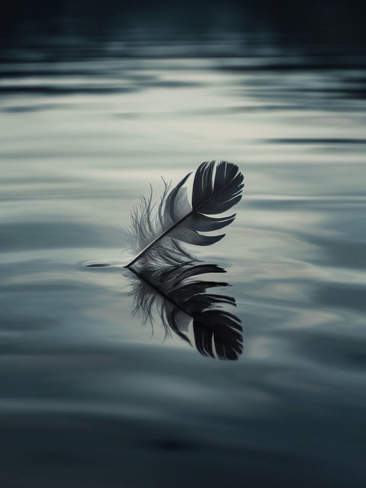 Feather In Water 1