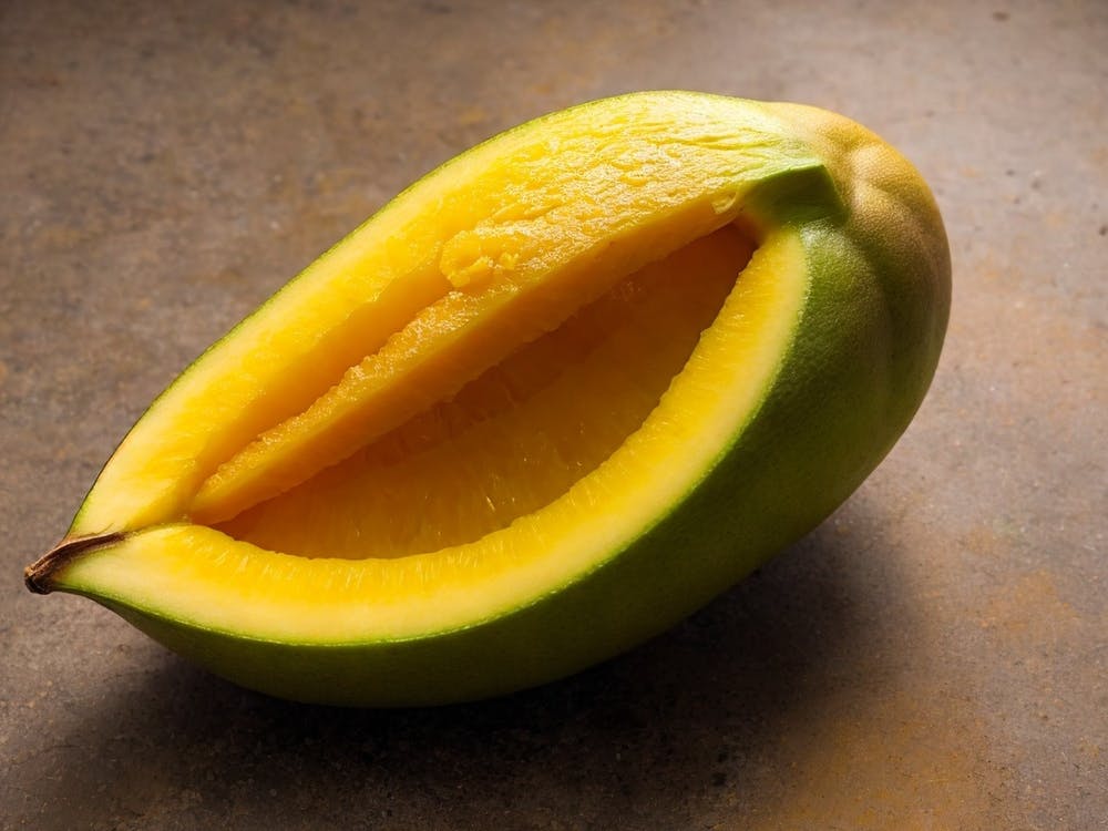 Mango Cut In Half