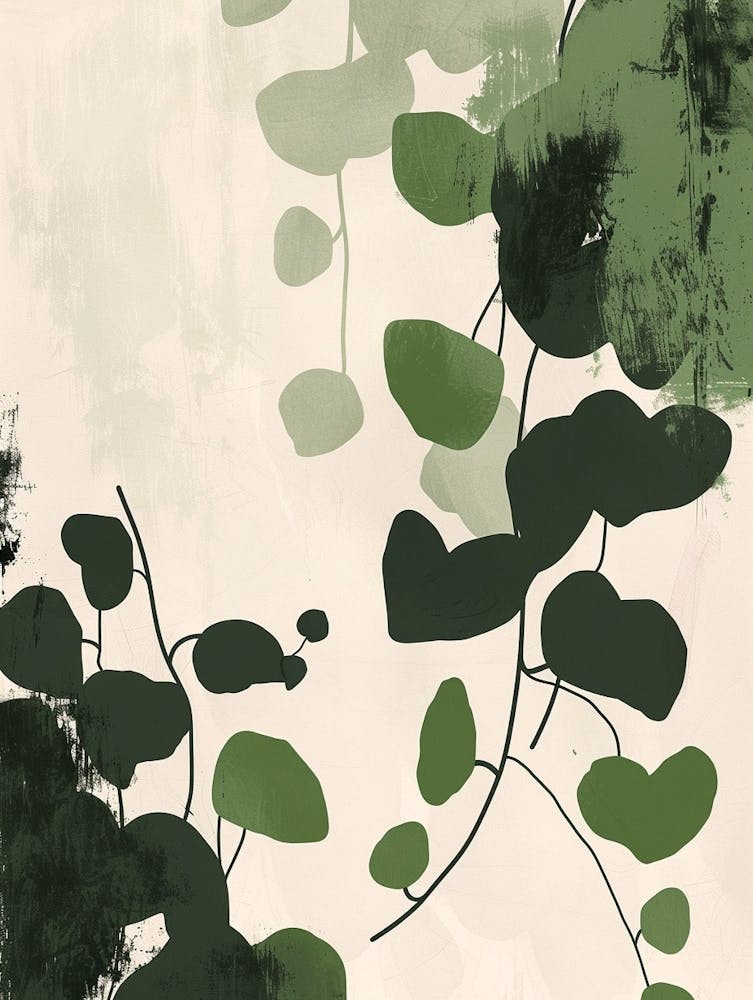 Ivy Plant Minimalist Illustration 4