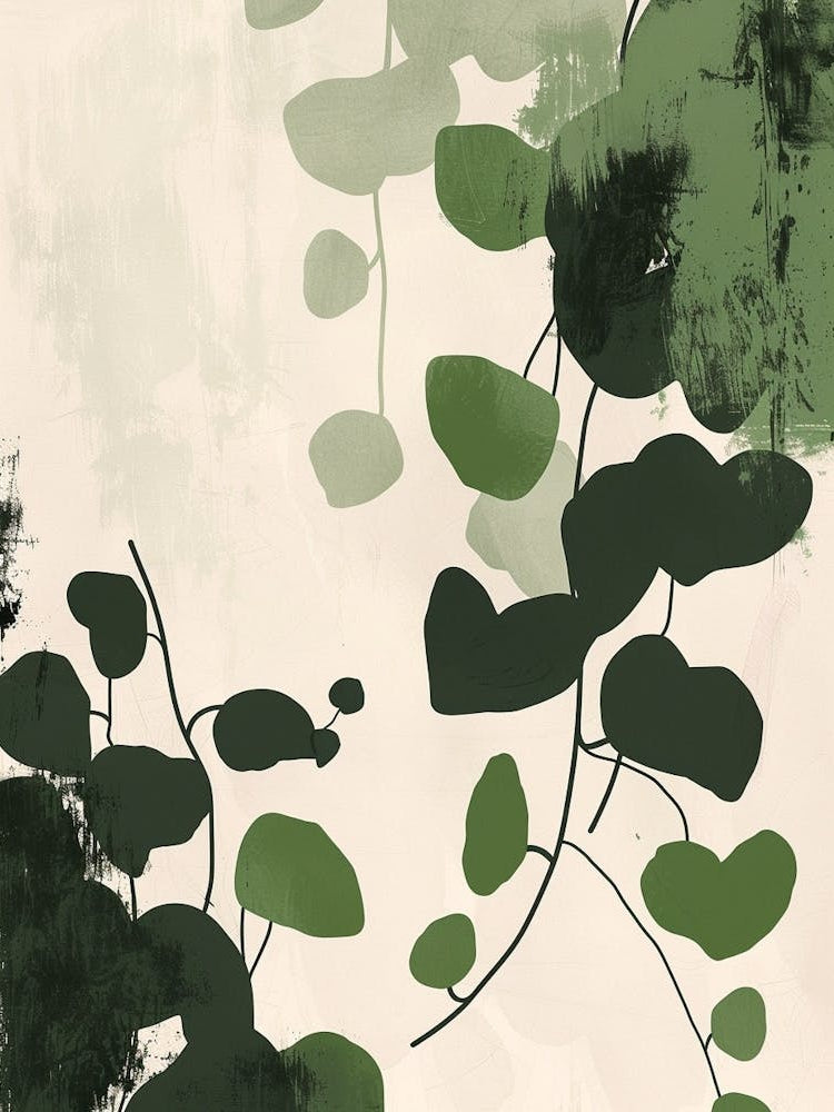 Ivy Plant Minimalist Illustration 4