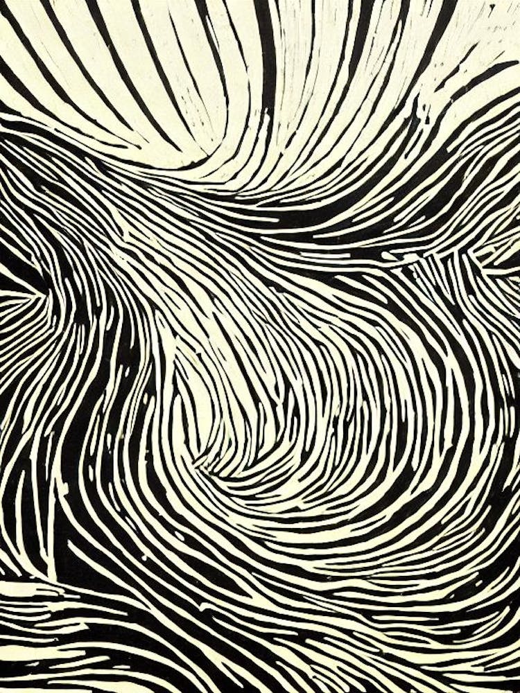 Stylophora Linocut