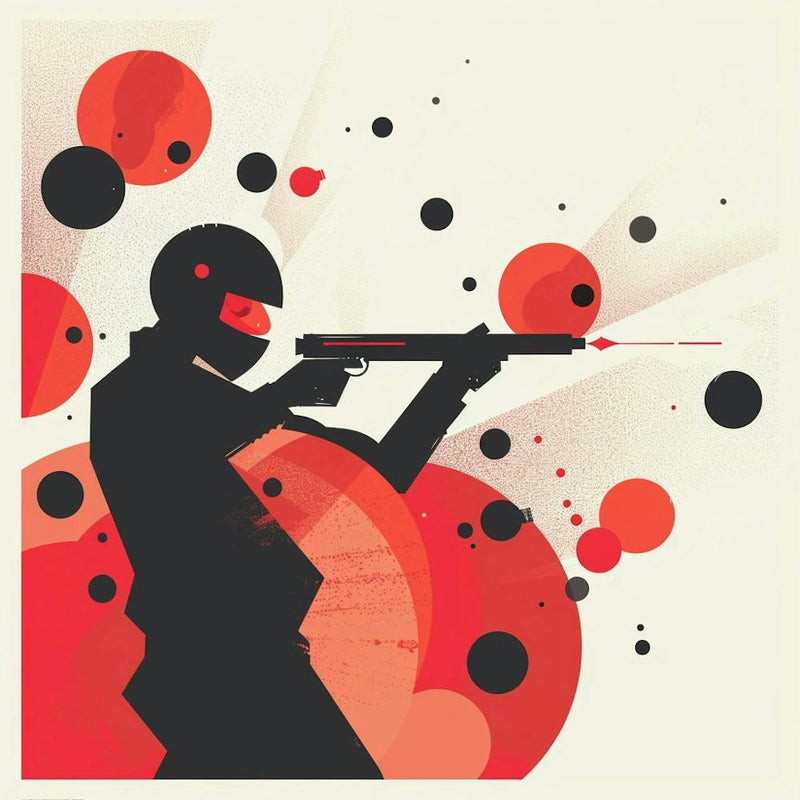 Man Shoots A Gun
