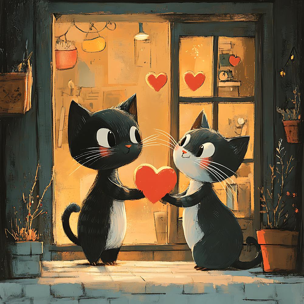 Charming Cats Exchange Heart 8