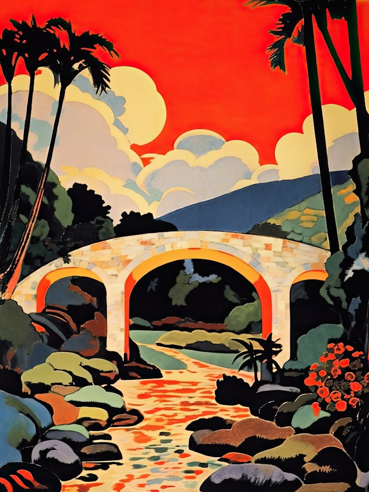 El Ferdan Eisenbahnbrücke Ägypten Bunt 3