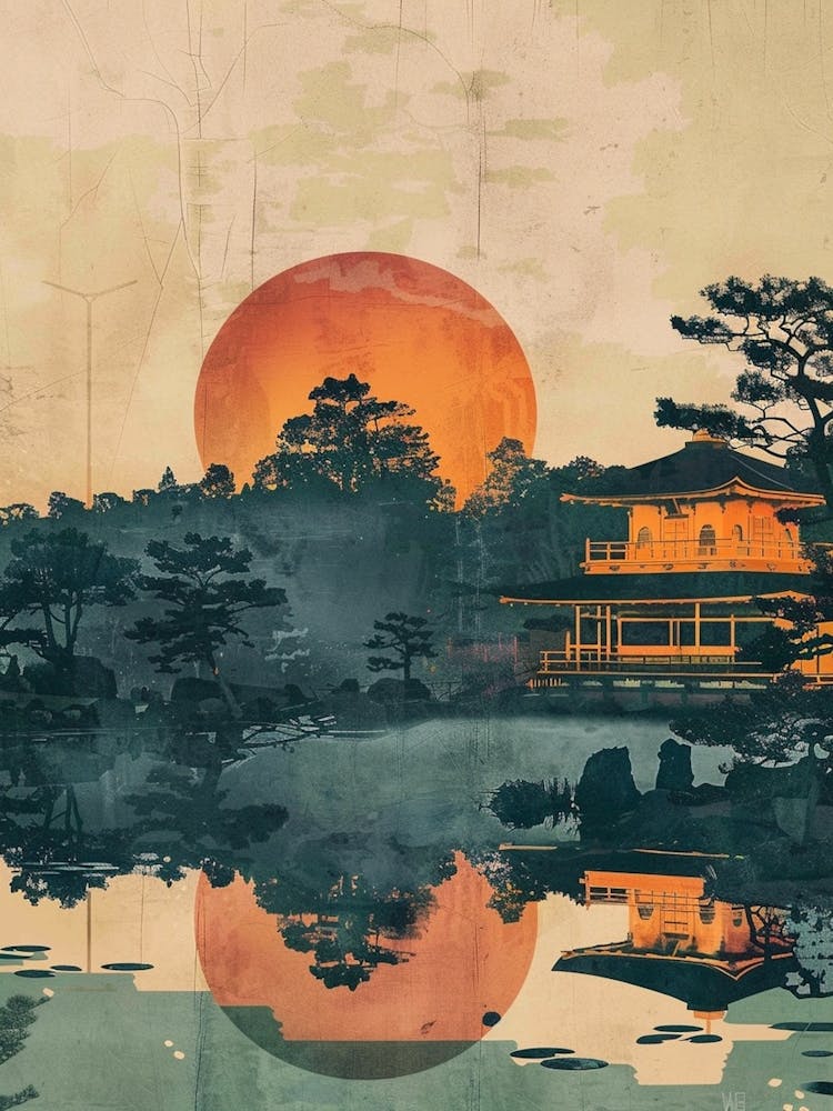 Kenrokuen Garden Kanazawa Japan Mid Century Modern 1