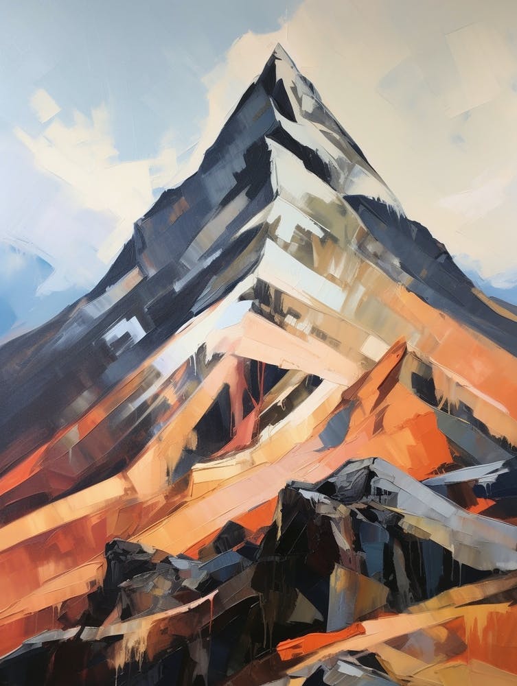 Y Garn Wales 1 Mountain Painting