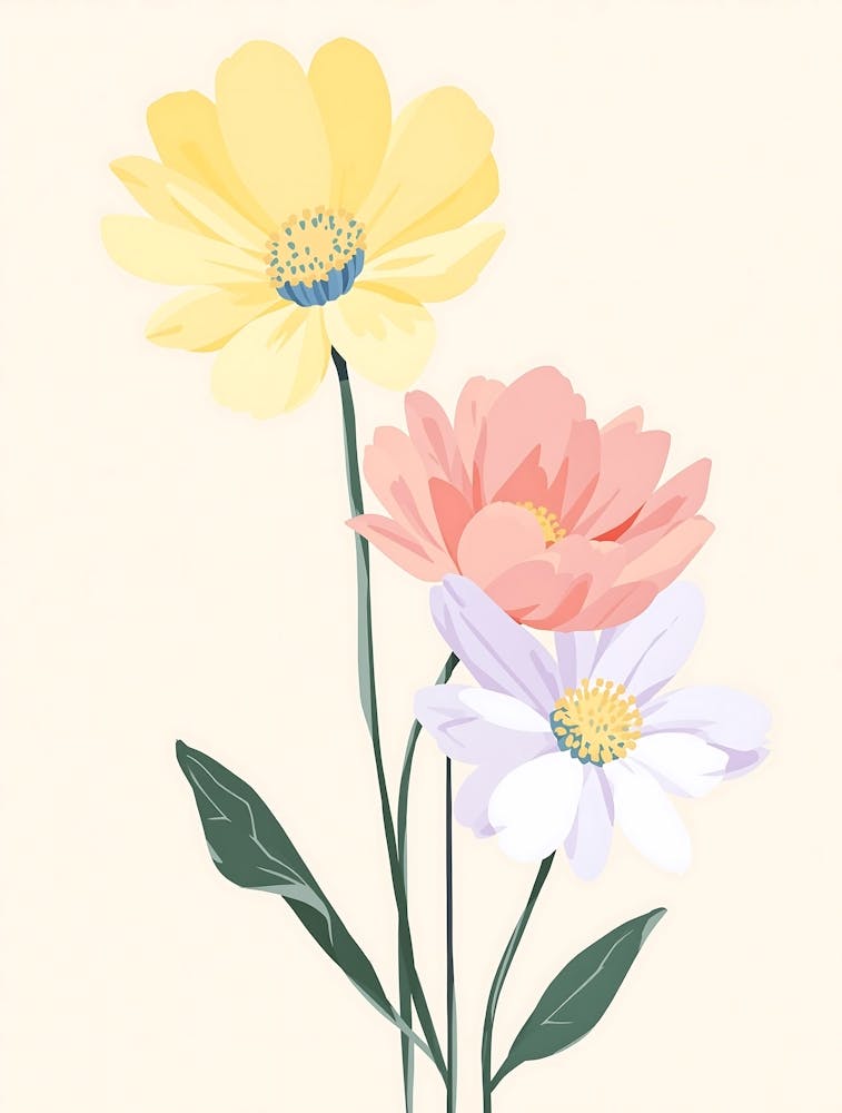 Soft Beige and Cream Botanical Illustrations