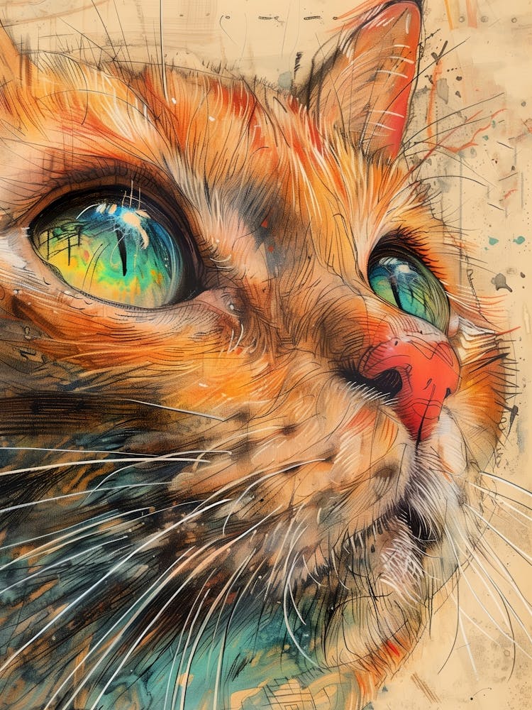 Cat With Green Eyes 1