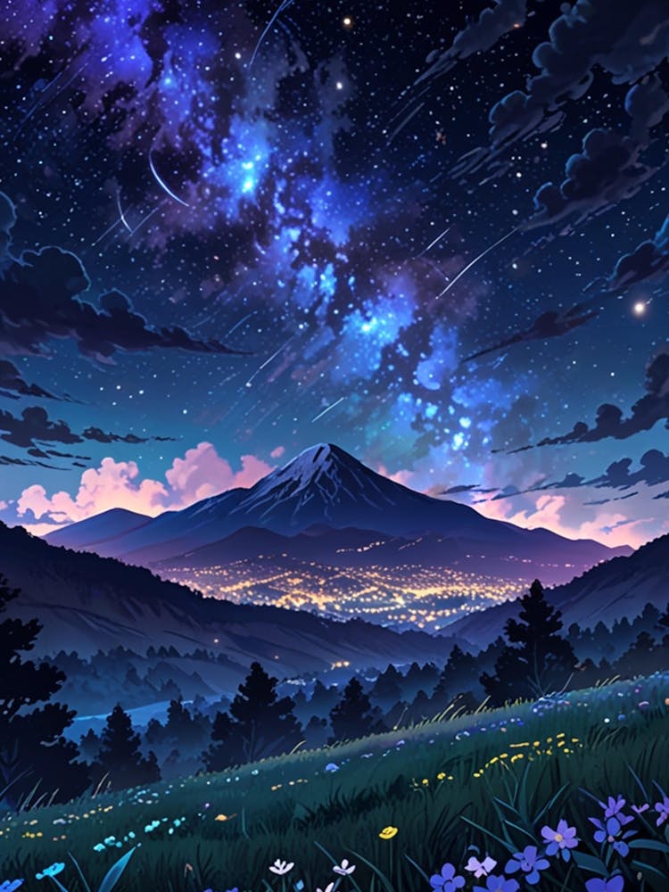 Night Sky Anime aesthetic 53