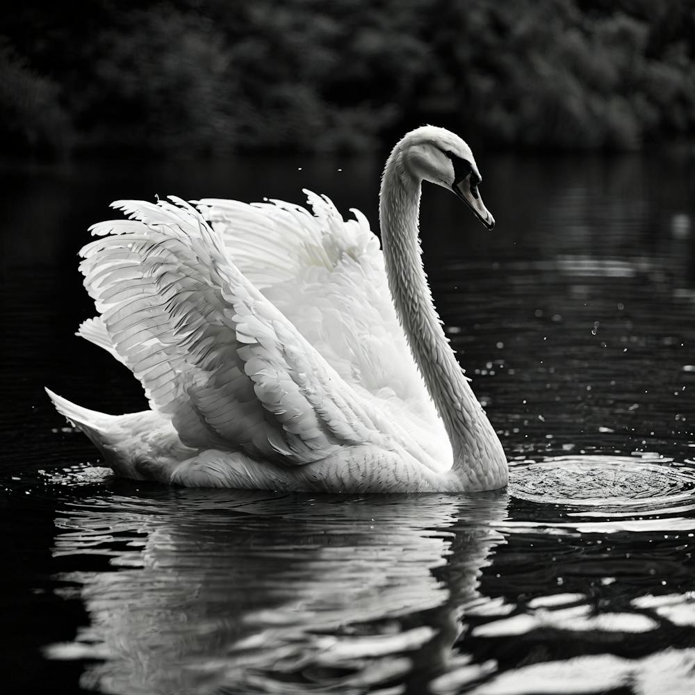 Swan In Water