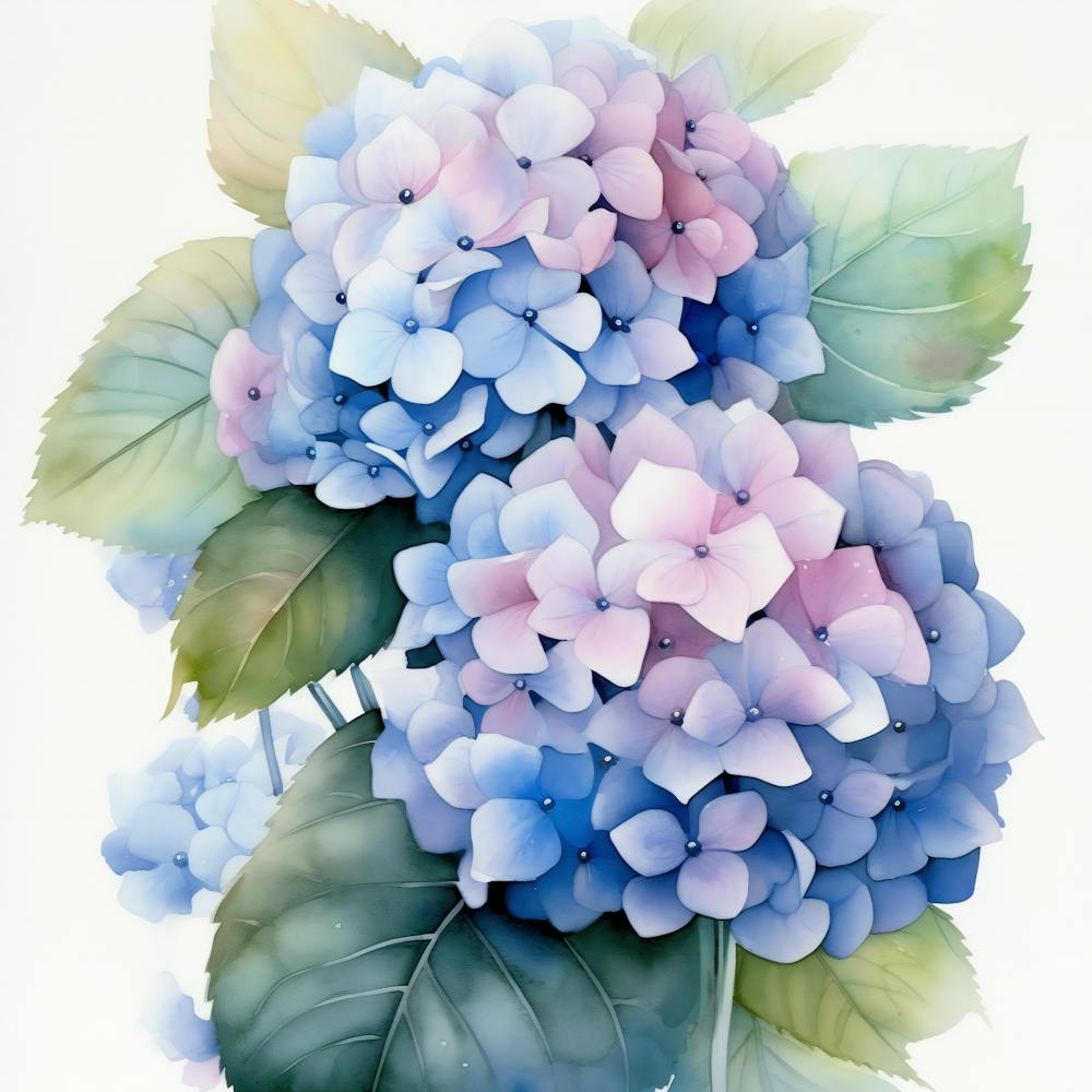 Painting Of Hydrangeas