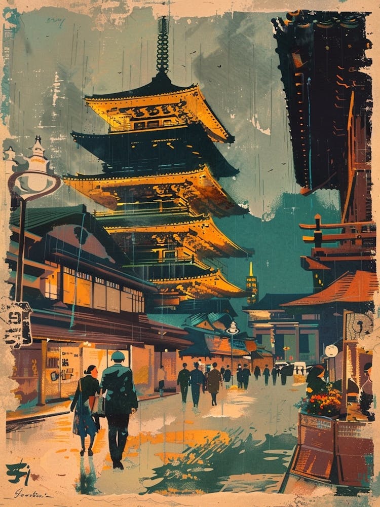 Dotonbori In Osaka Japan Mid Century Modern 2