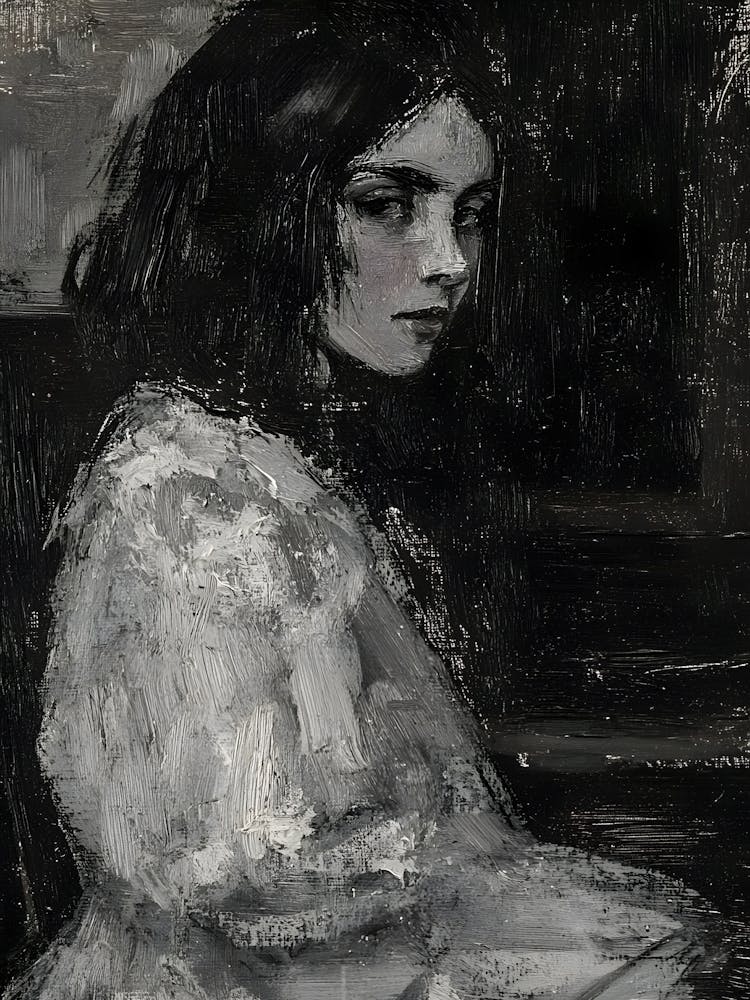 Girl In Black And White