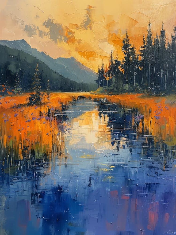 Sunset At The Lake 1