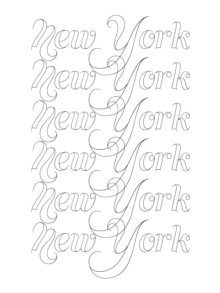 New York Word Outline
