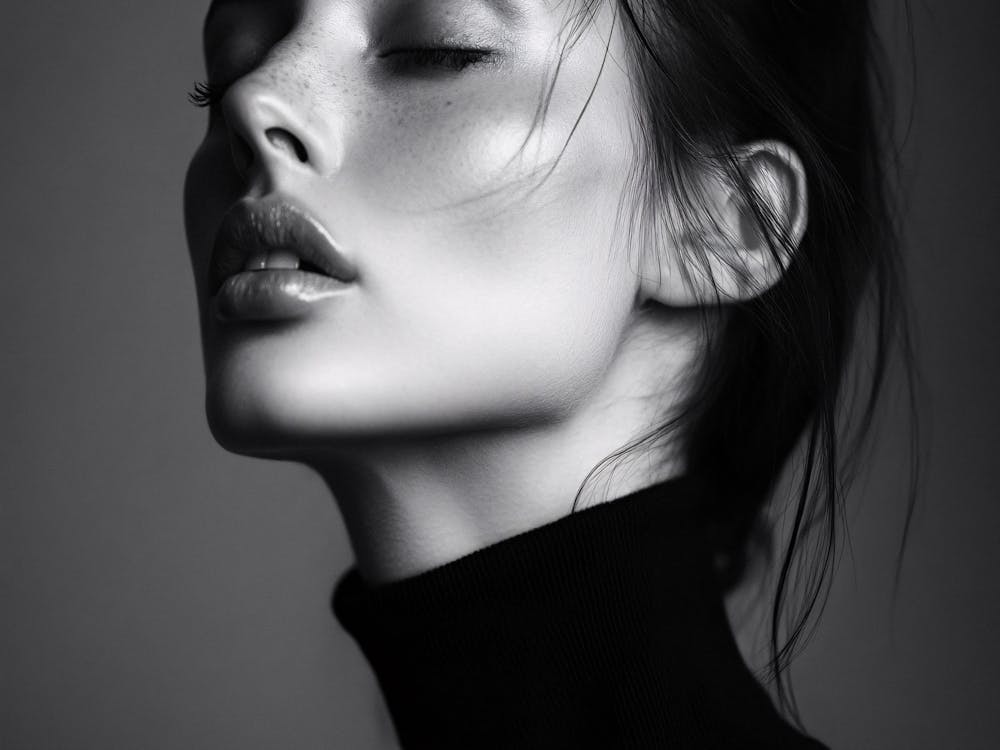 Black And White Portrait Of A Woman 13