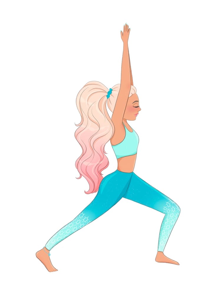 Yoga Girl Blue Leggings