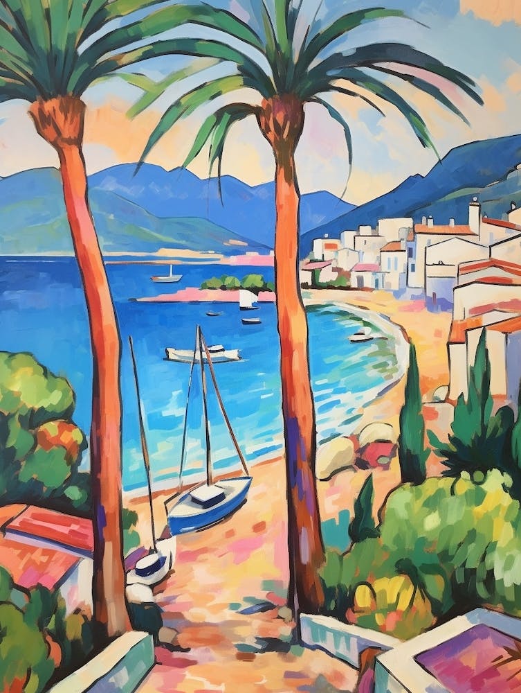Budva Montenegro 2 Fauvist Painting