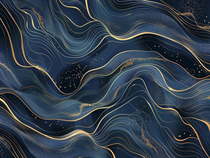 Gold Wavy Pattern