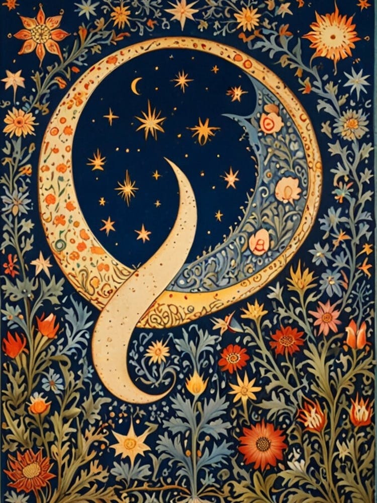 WILLIAM MORRIS Moon And Stars 3