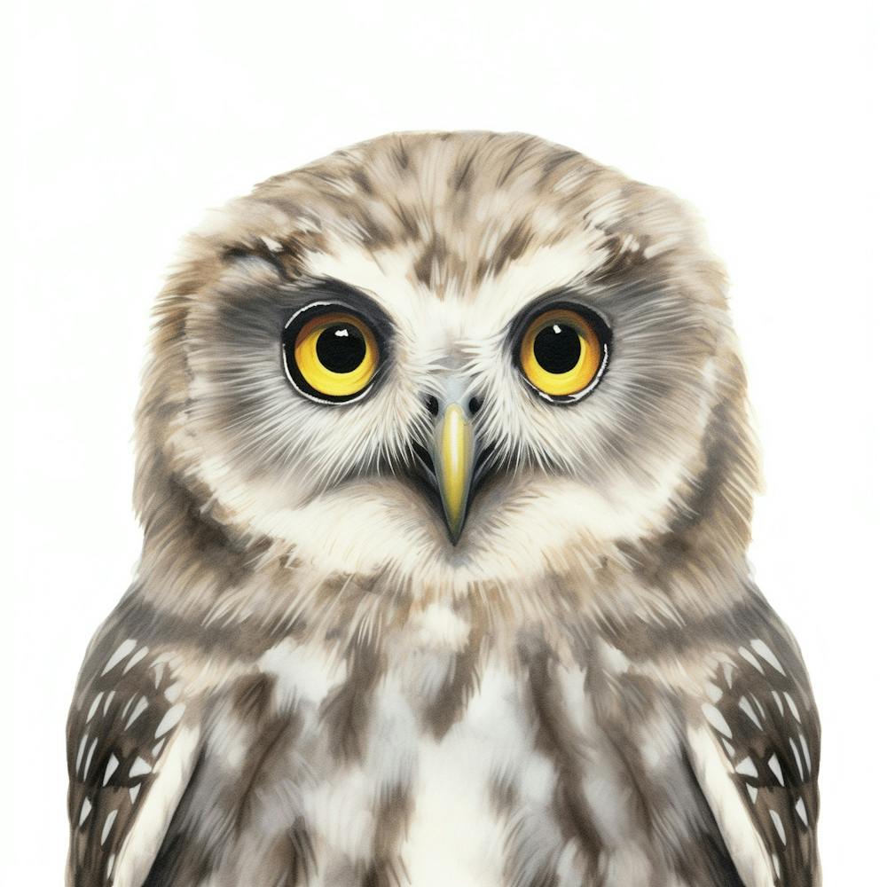 kleine süße Eule Minimalist