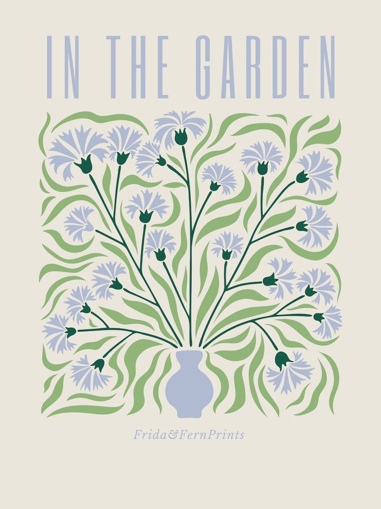 In The Garden (Blue)