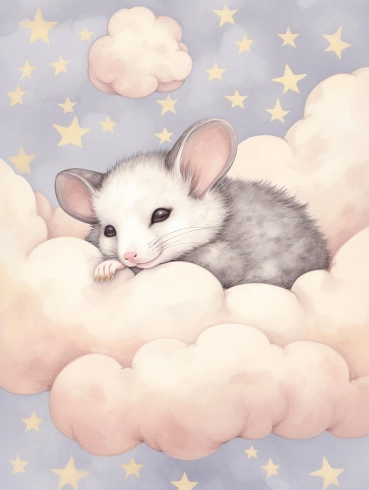 Sleeping Baby Opossum