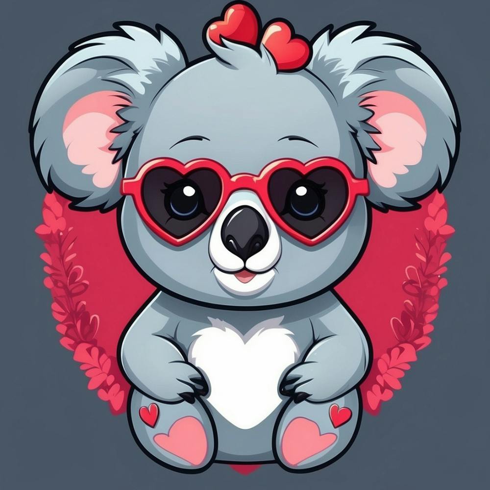 Koala With Glasses