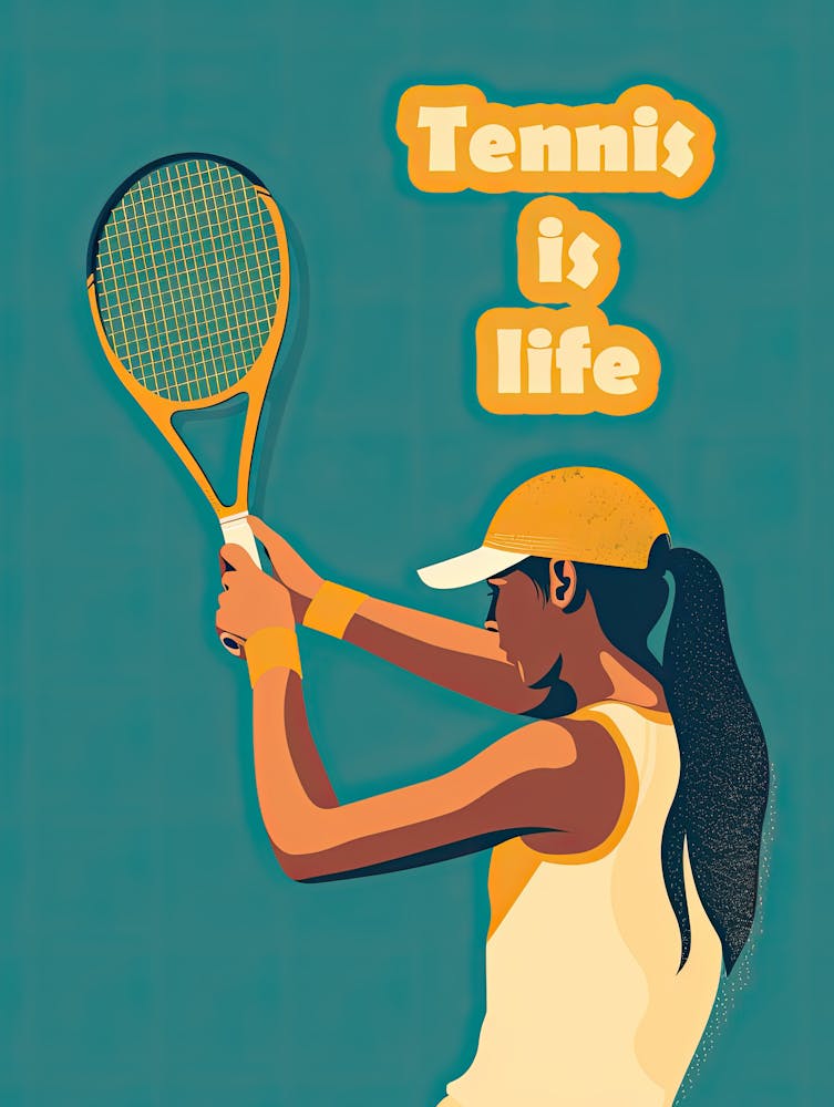 Tennis Is Life, Tennis Poster