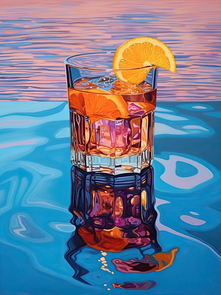 A Glass Of Water Oil Painting 5