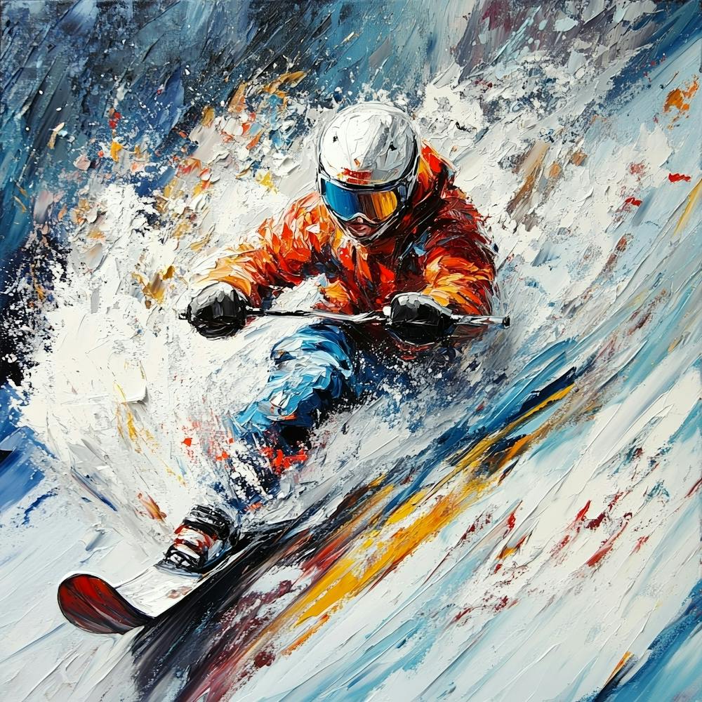 Skier Art