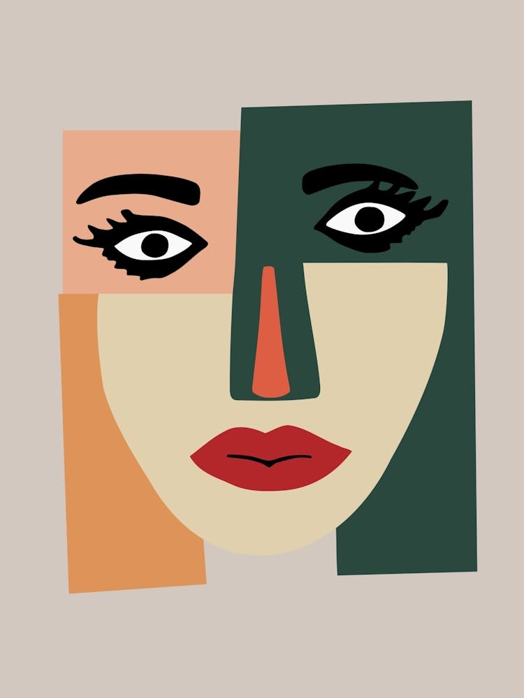 Abstract Woman'S Face
