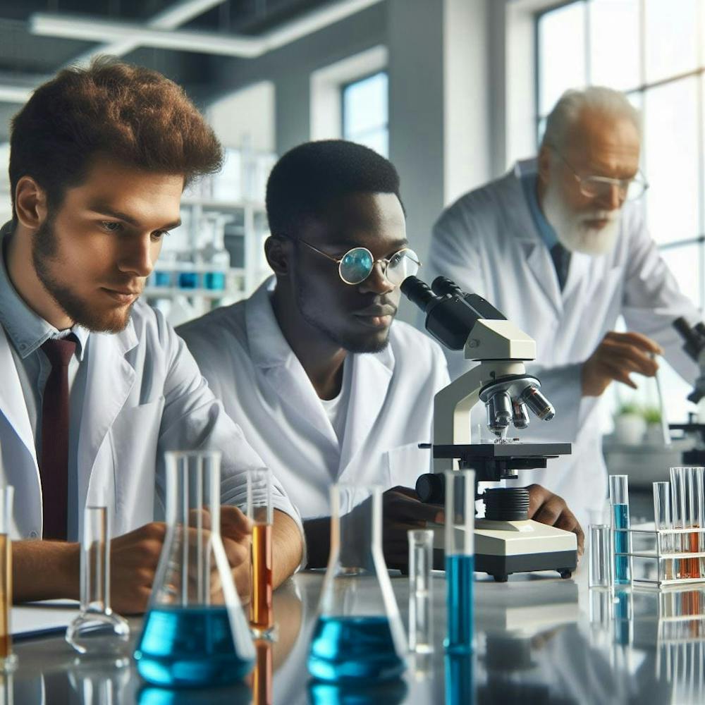 Young Scientists In A Laboratory 1