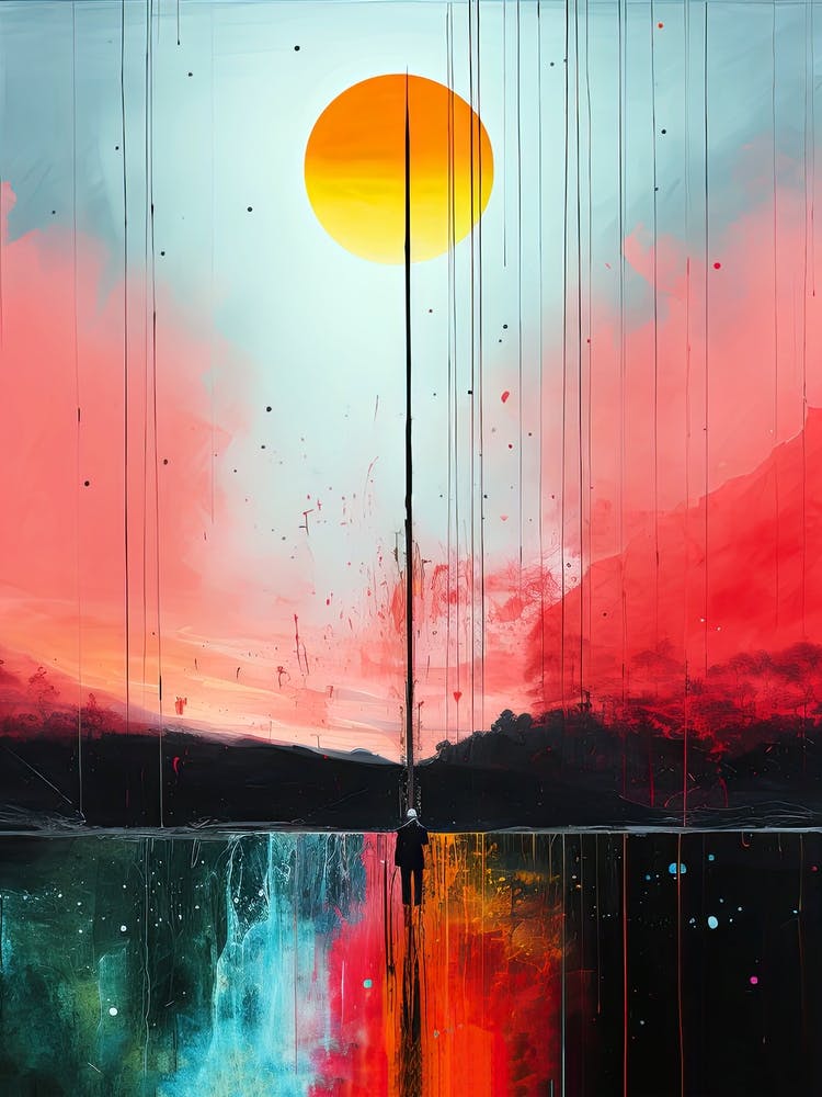 Abstraction mondiale du lever du soleil