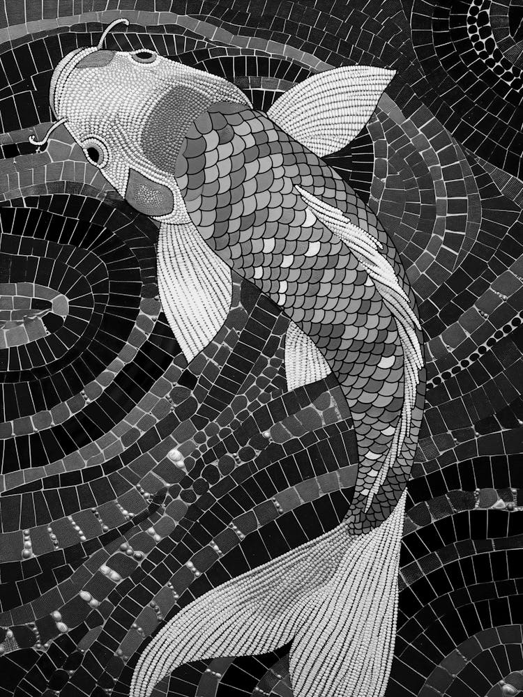 Mosaic Koi Fish