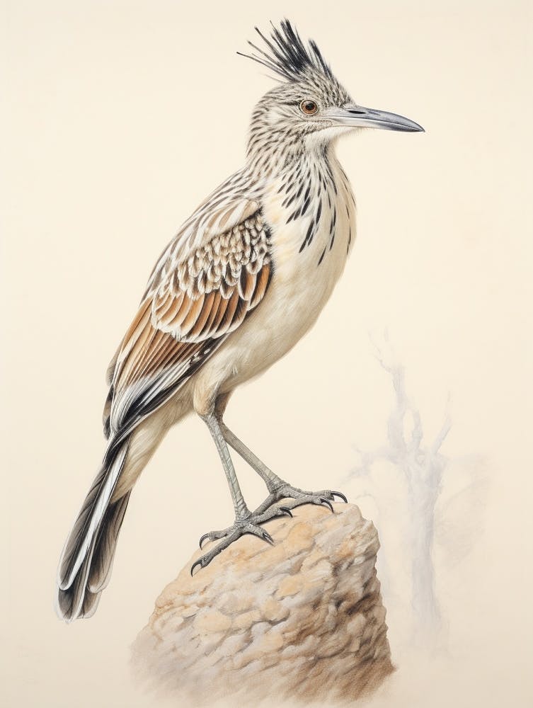 Dessin d'oiseau vintage Géocoucou 2
