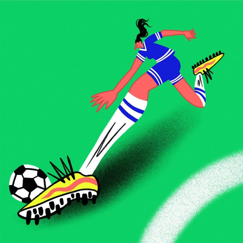 Soccer Girl Square