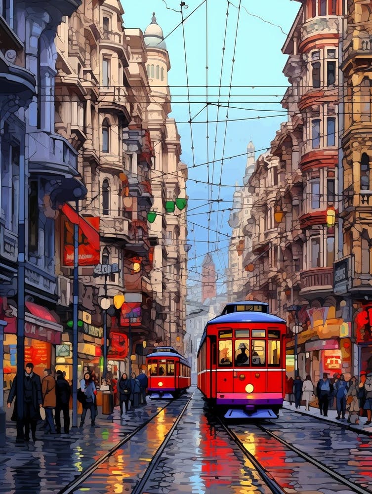 Istikal Avenue Pixel Art 7