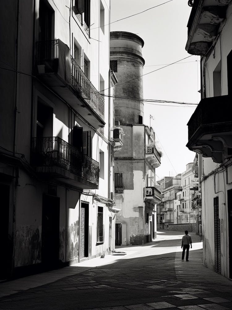 Naples, Italy, Mediterranean Black And White Photography Analogue 1