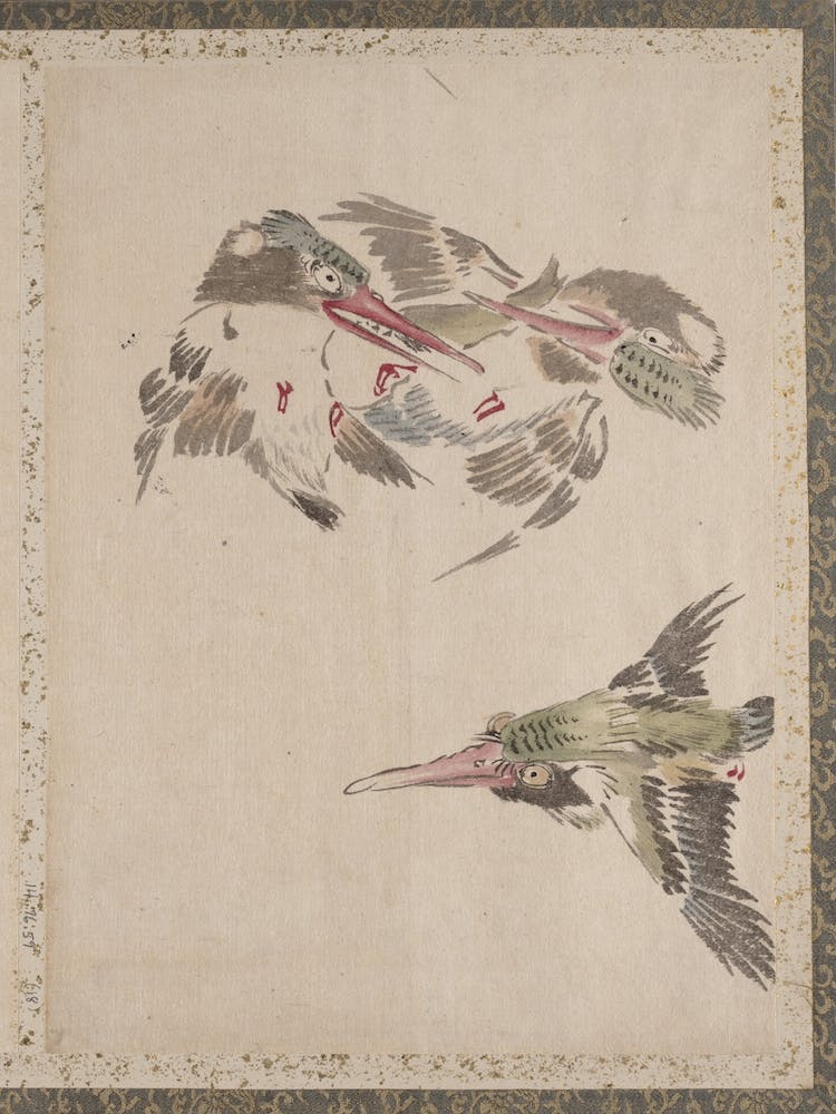 Birds Album Of Sketches by Katsushika Hokusai And His Disciples, Katsushika Hokusai