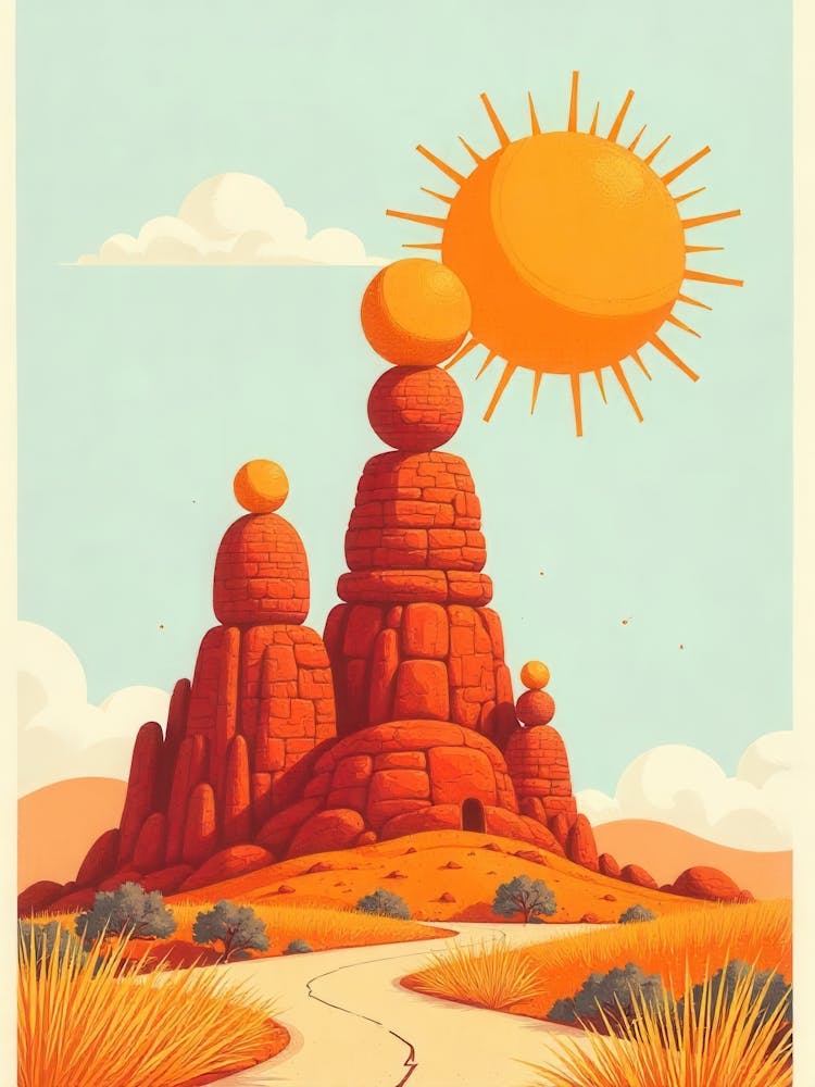 Rock Formations In The Desert