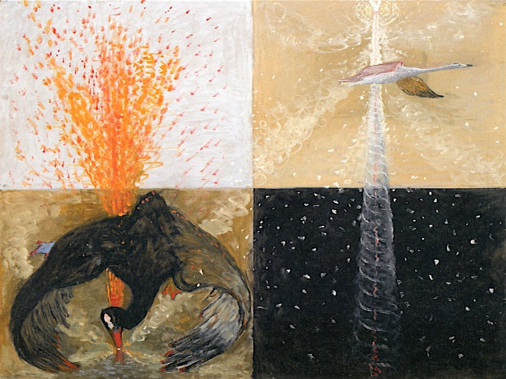 Hilma Af Klint - The Swan ,No. 17 , High Resolution