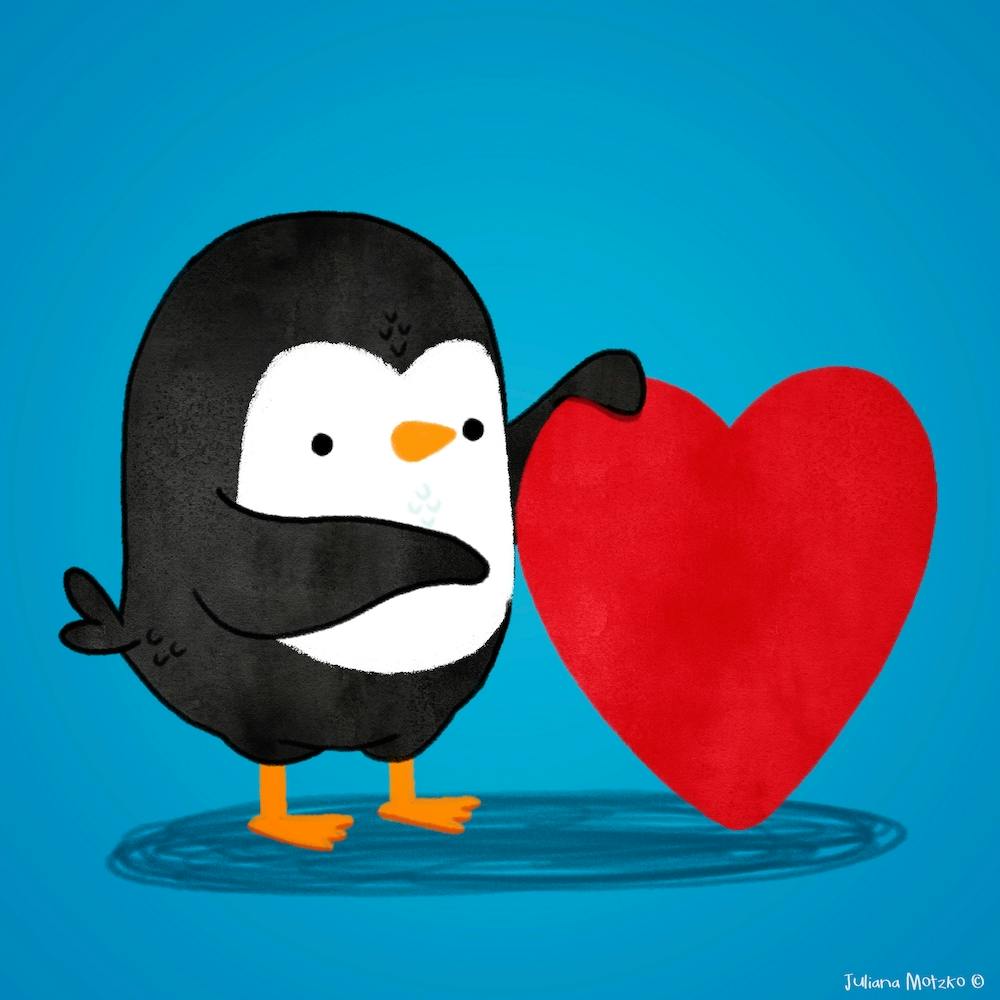 Penguin With A Big Heart