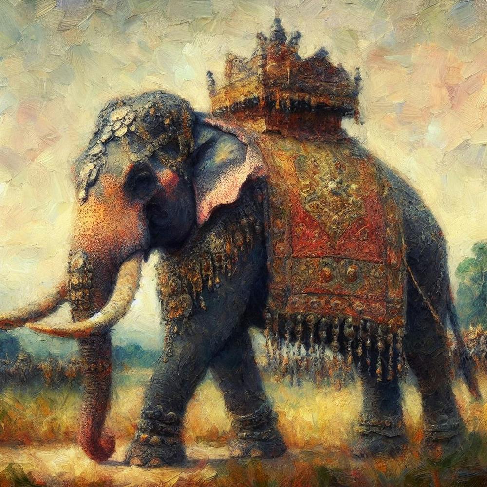 King Of Elephants, Asian Elephant, Elephant with Armor